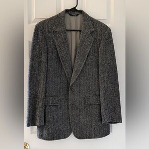 HARRIS TWEED Vintage Hand Woven Scotland Wool Sports Coat Jacket Blazer 39R